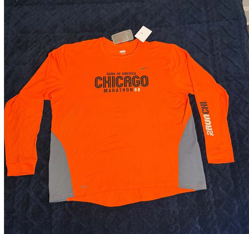 Nike FIT Dry 2008 Chicago Marathon Shirt NWT Men's XXL (B20462)